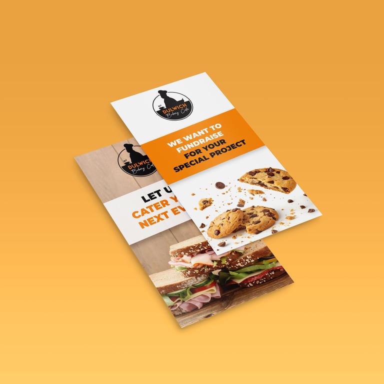 Dulwich Bakery branded paper bag with handles displayed against neutral background